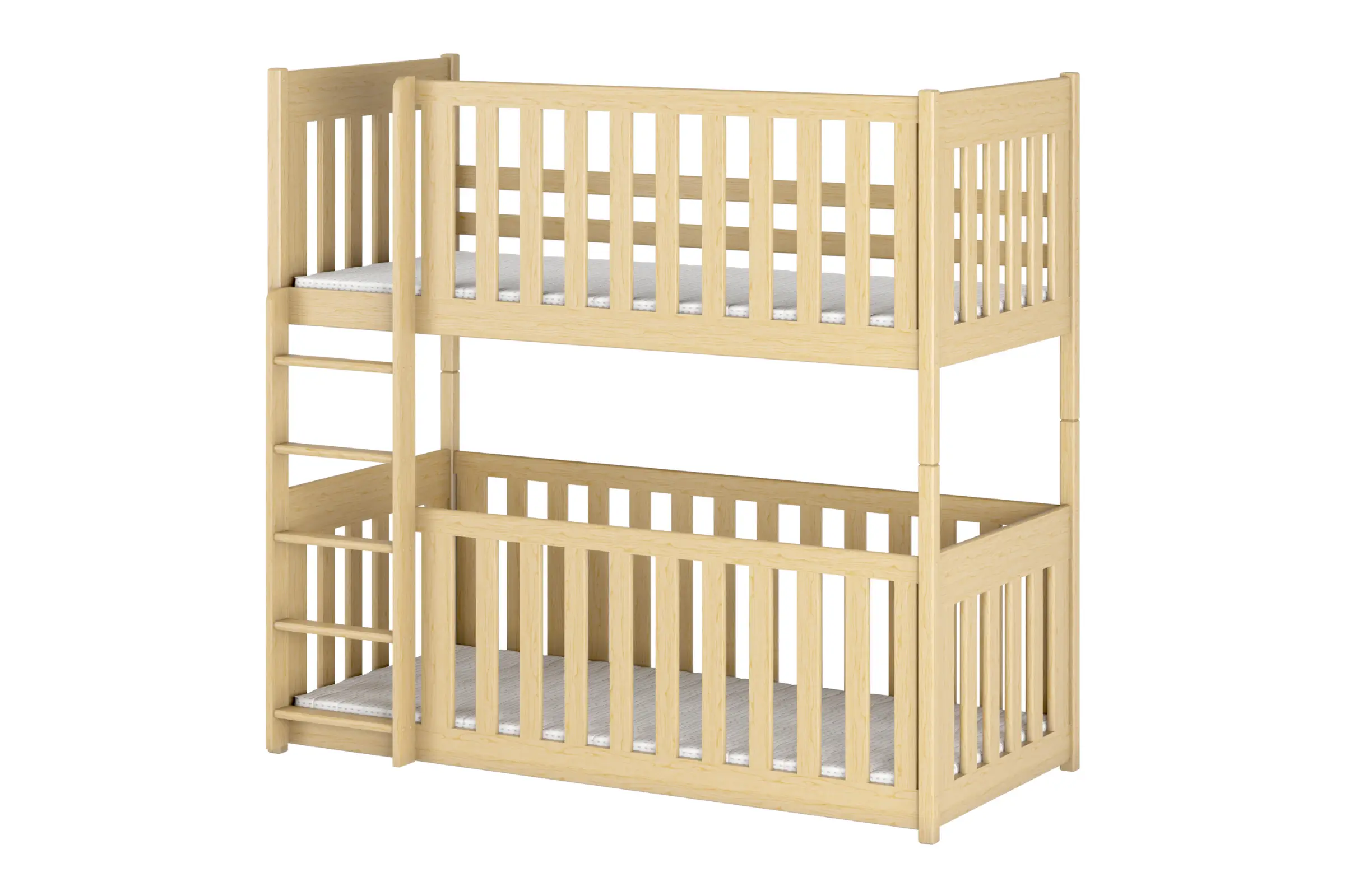 CORA 90x200 Natuurlijk Grenenhout Stapelbed Kinder Meubels