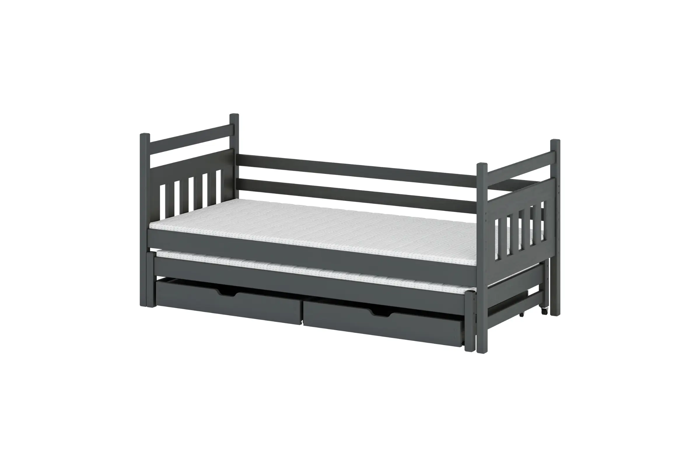 DOMINIK 90x200 Grafiet Uitschuifbed Kinderbed Kinder Meubels