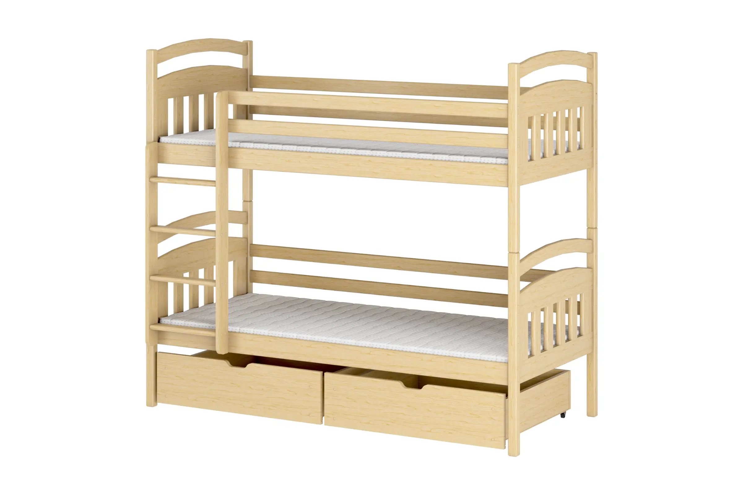 GABI 90x200 Natuurlijk Grenenhout Stapelbed Kinder Meubels