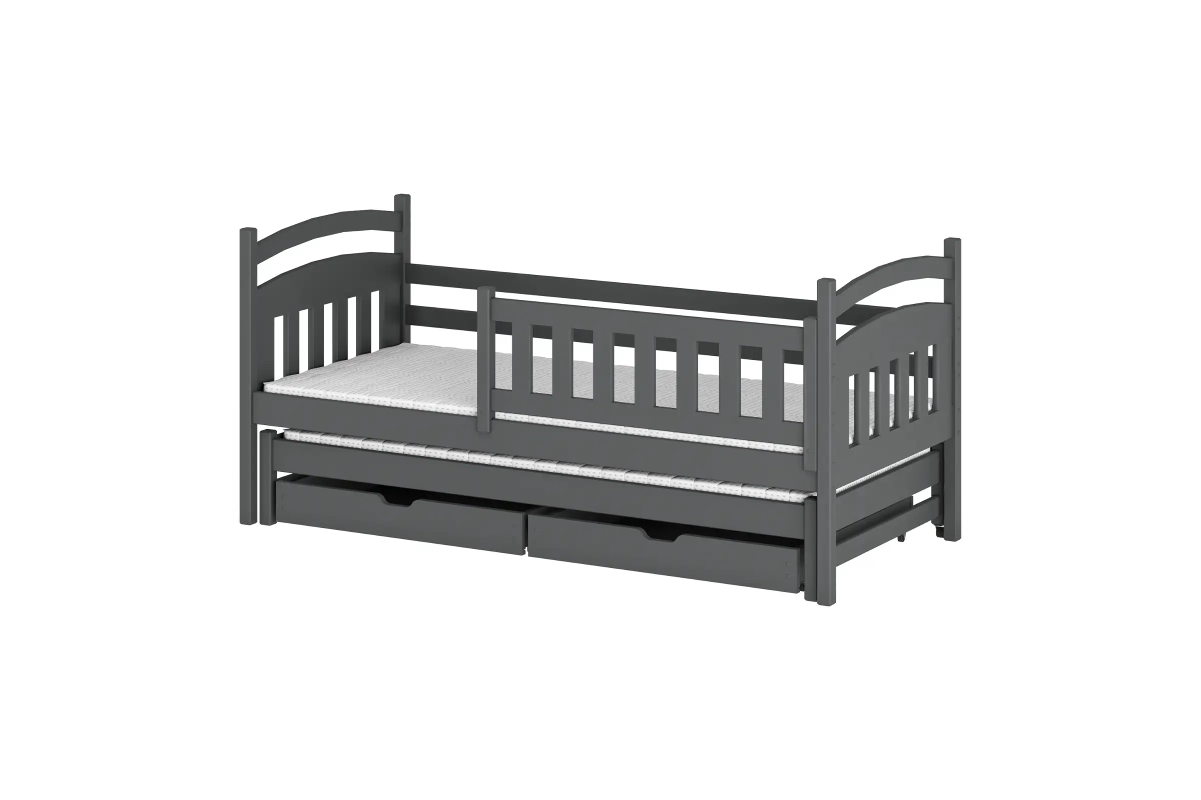 GABRIEL 90x200 Grafiet Uitschuifbed Kinderbed Kinder Meubels