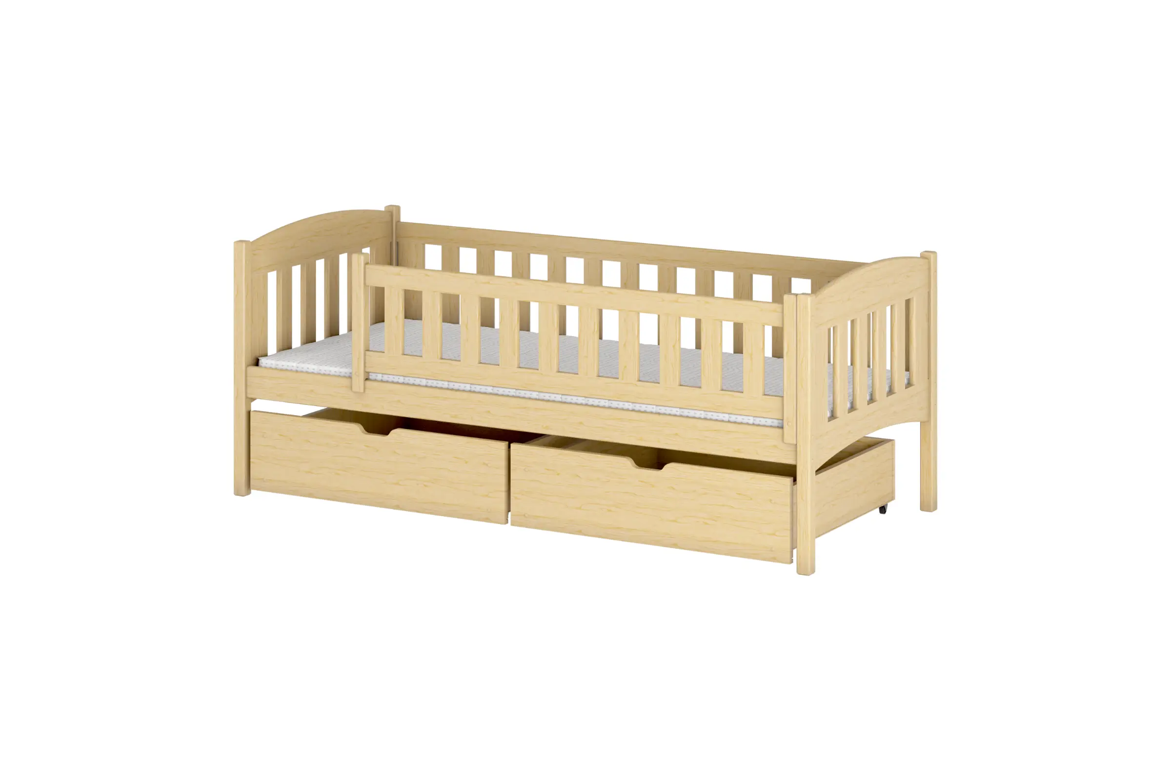 GUSTAV 90x200 Natuurlijk Grenenhout Kinderbed Kinder Meubels