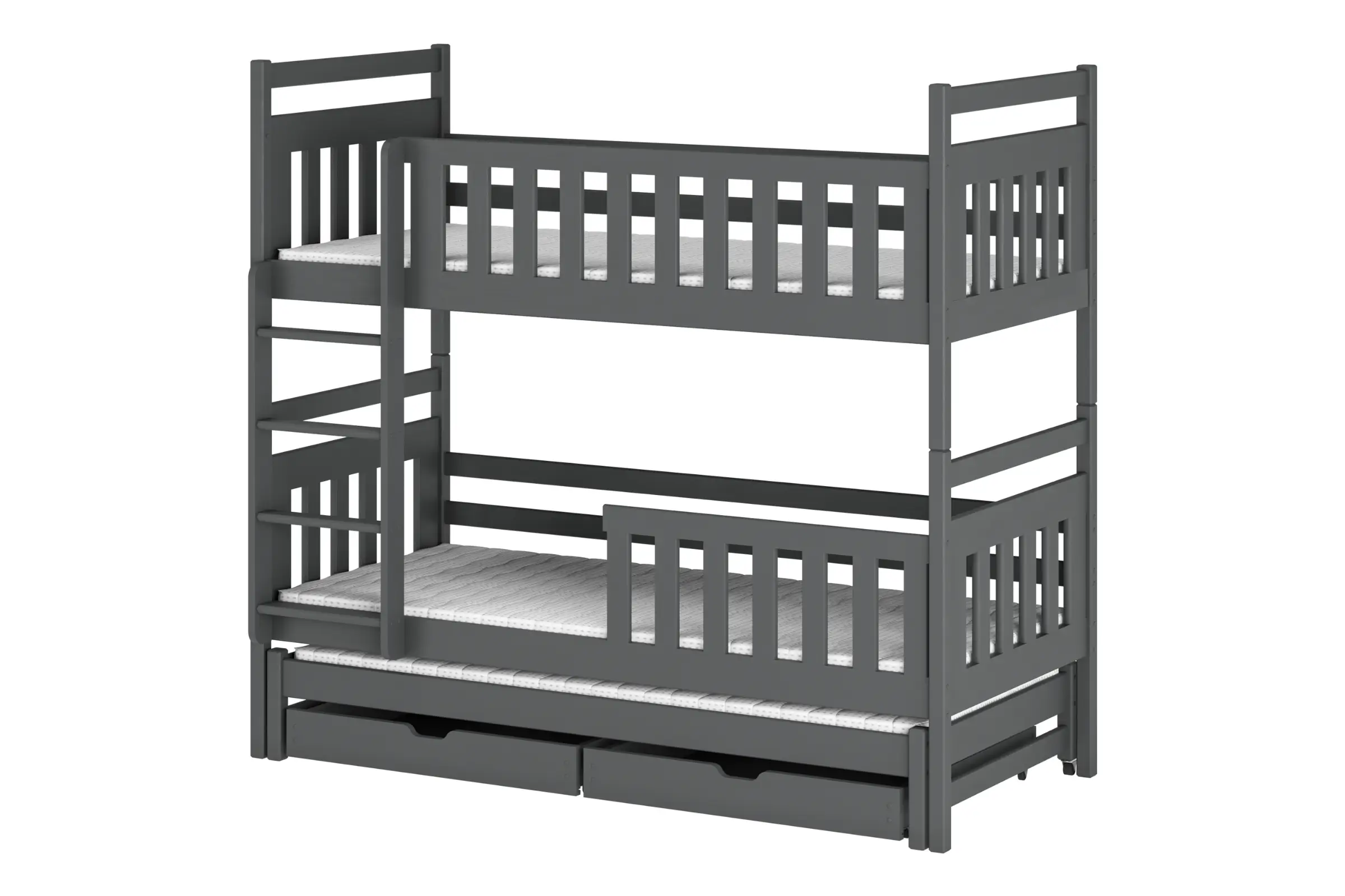 KAJA 90x200 Grafiet Stapelbed Kinder Meubels