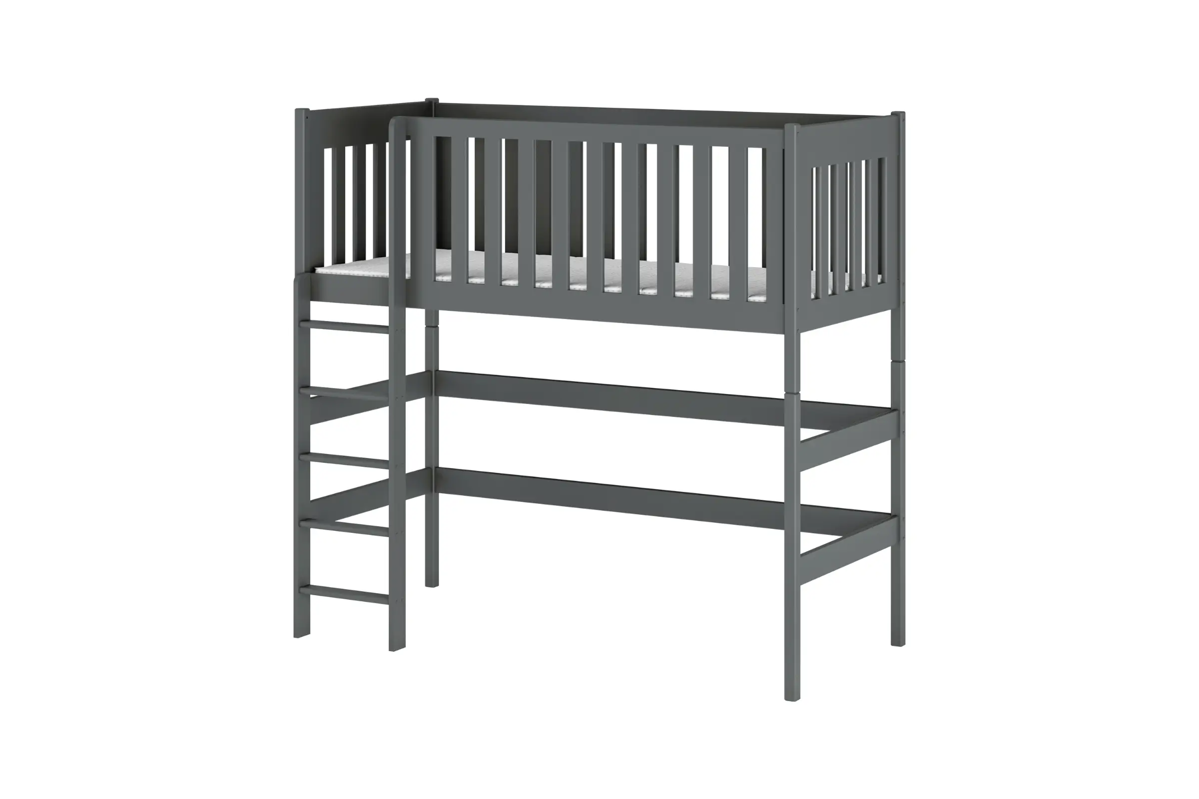 LAURA 90x200 Grafiet Hoogslaper Kinder Meubels