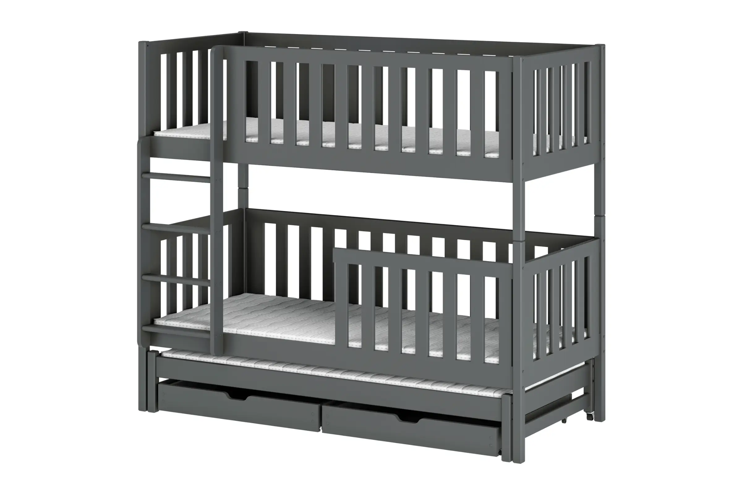 LUKAS 90x200 Grafiet Stapelbed Kinder Meubels