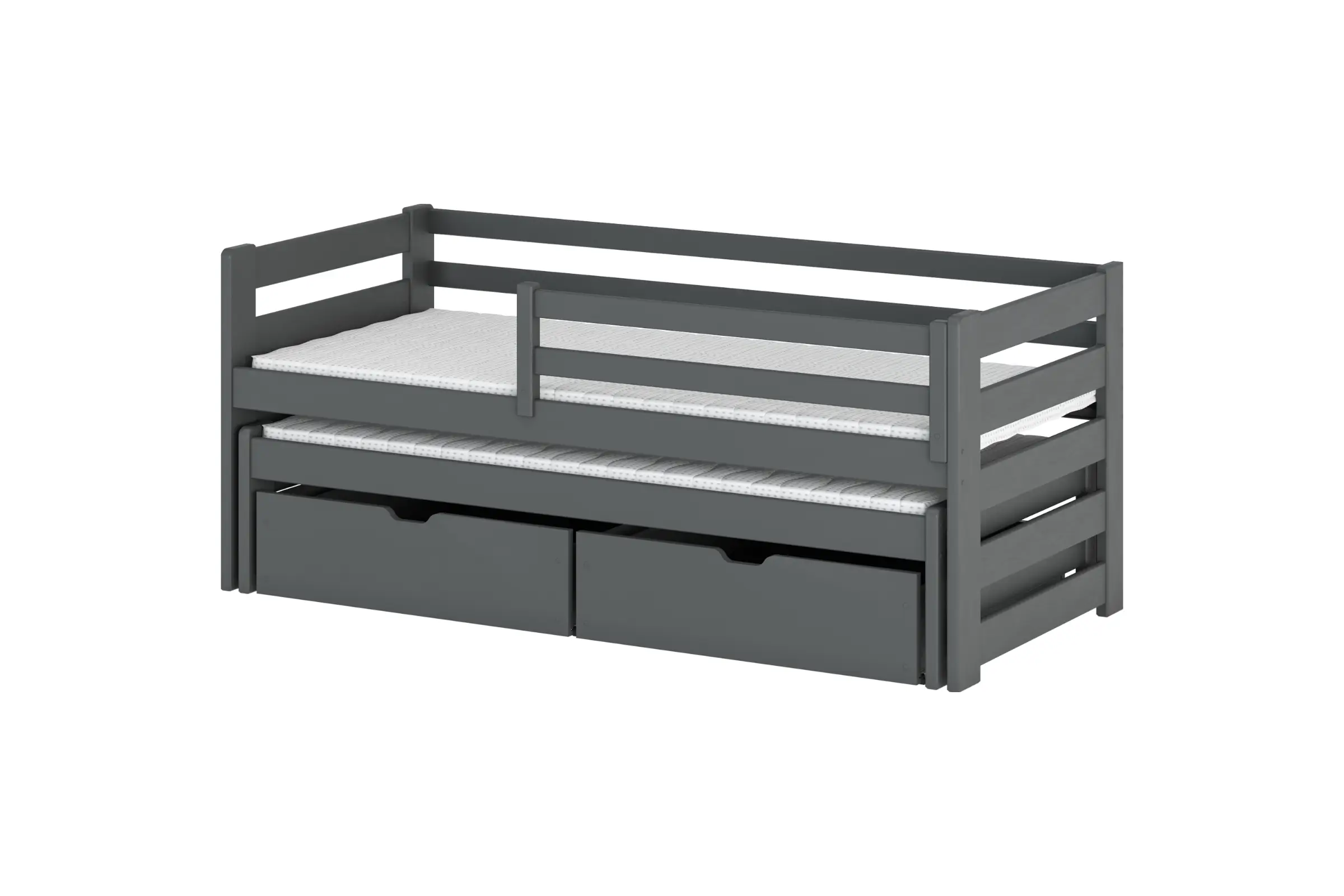 SENI 90x200 Grafiet Uitschuifbed Kinderbed Kinder Meubels