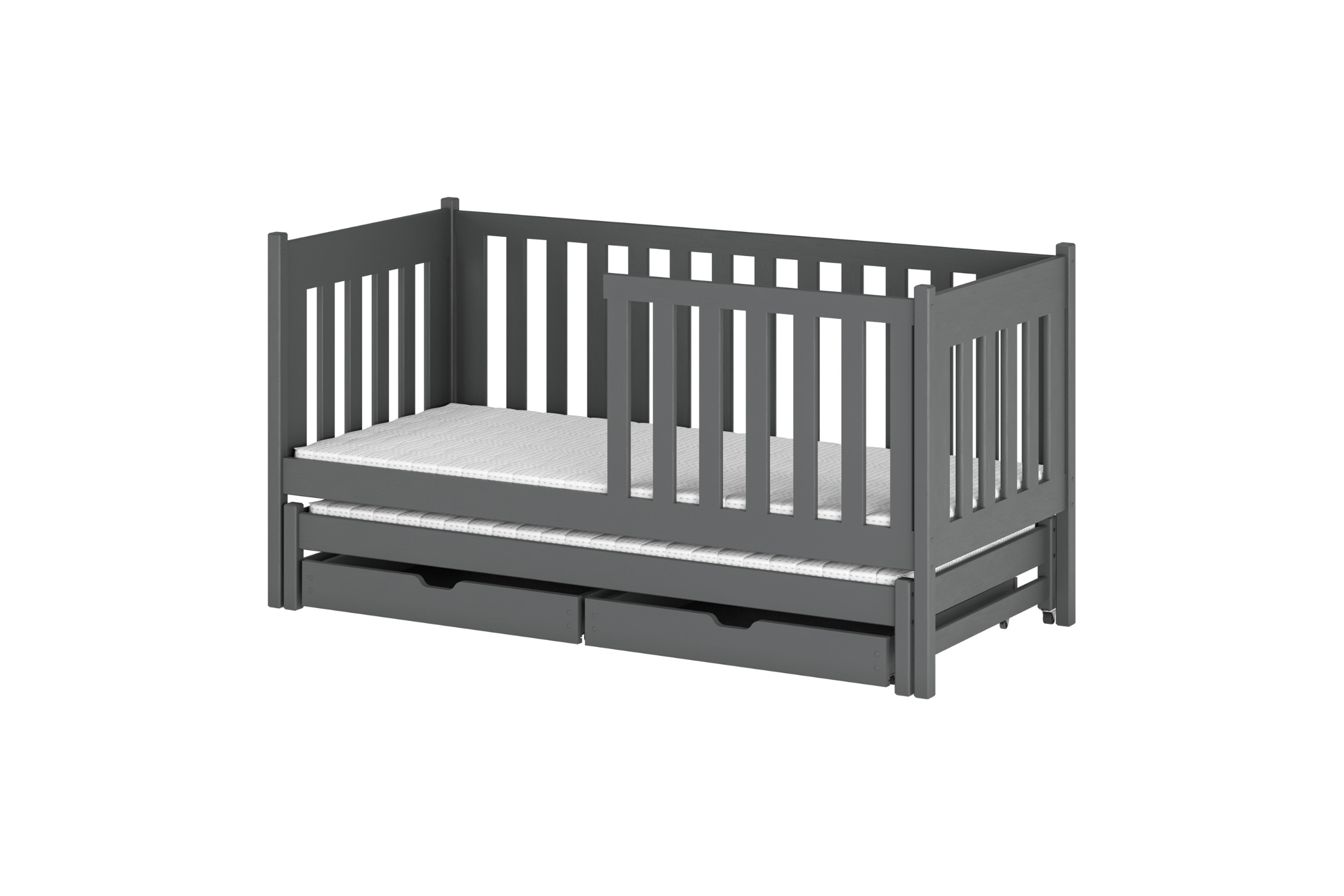 KARIN 90x200 Grafiet Uitschuifbed Kinderbed Kinder Meubels