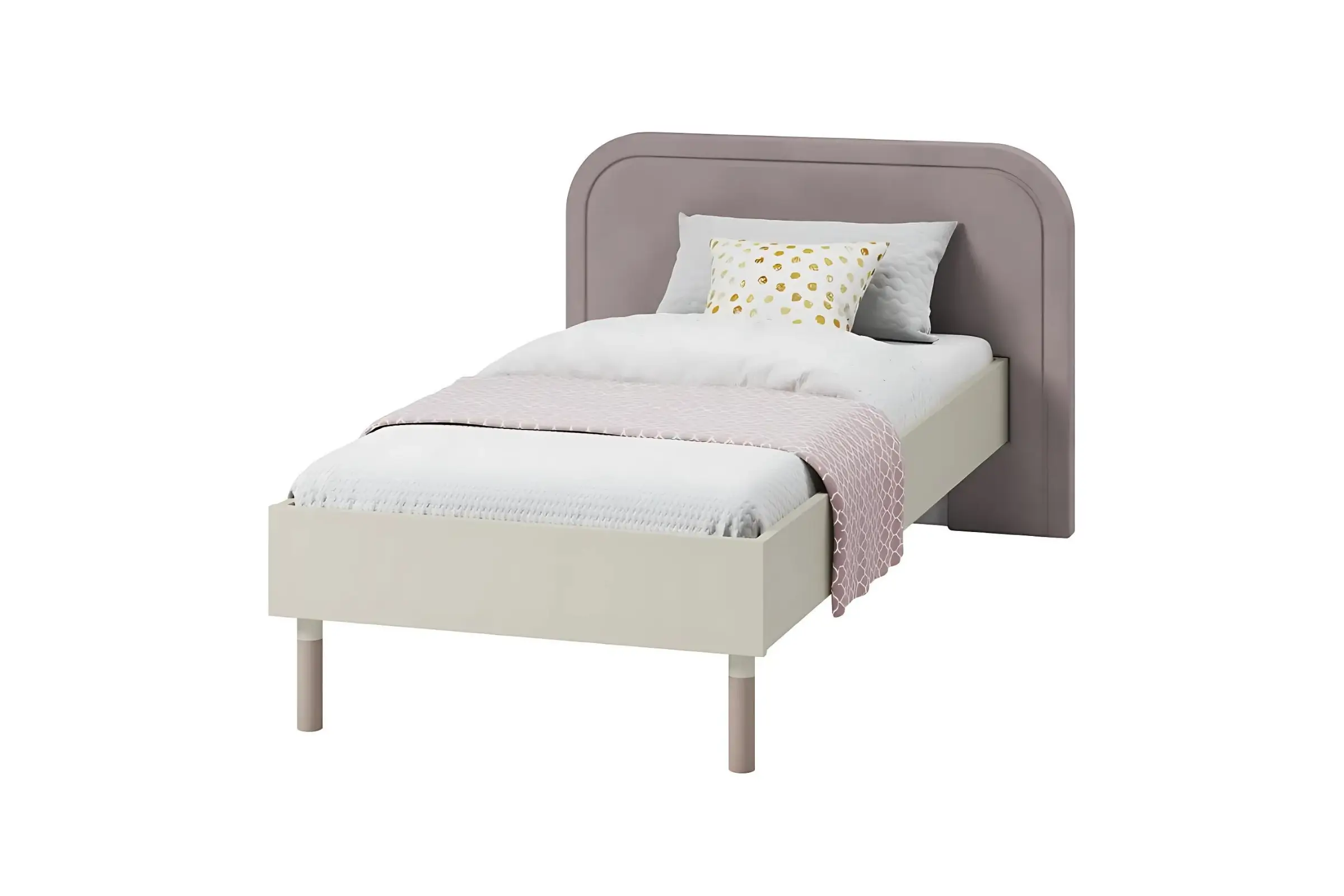 L-HR08 90x200 Kasjmier + Truffel Kinderbed Jeugdbed Eenpersoonsbed Kinder Meubels