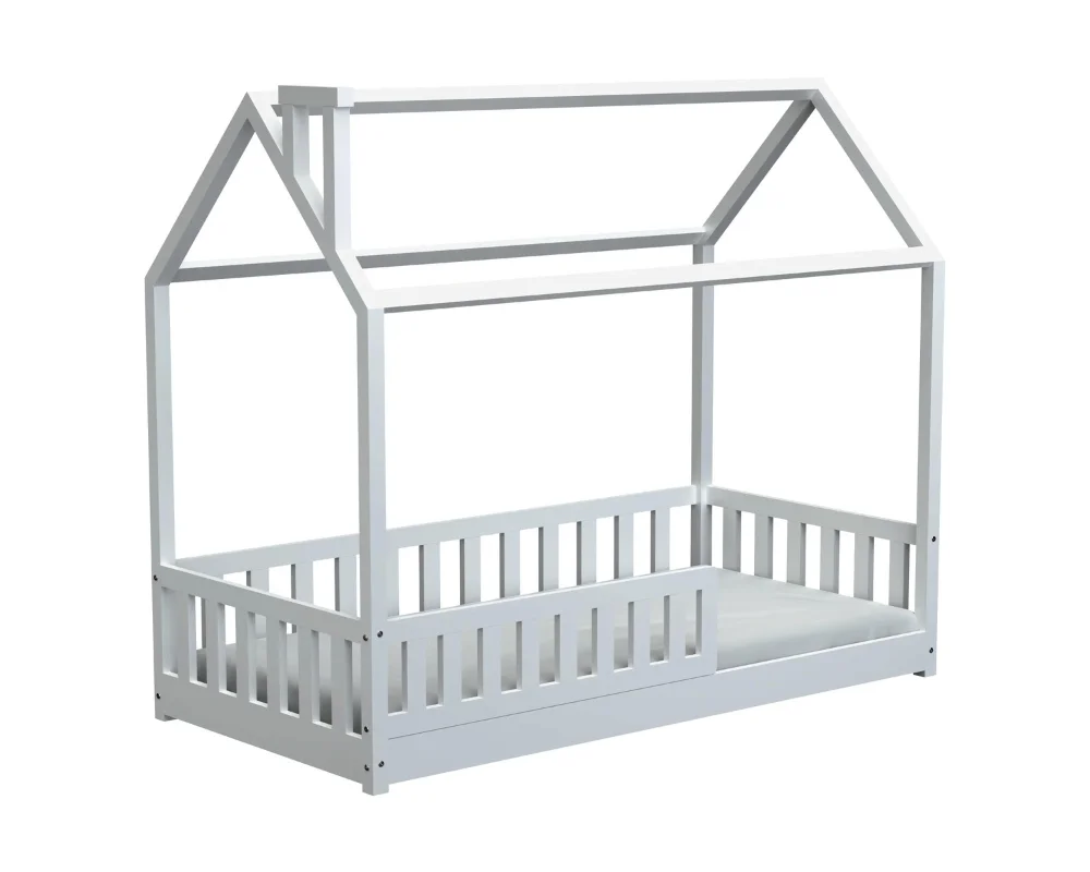 ROSI PLUS fabrieksnieuw120x200 Witte vloerbed, huisbed, eenpersoonsbed