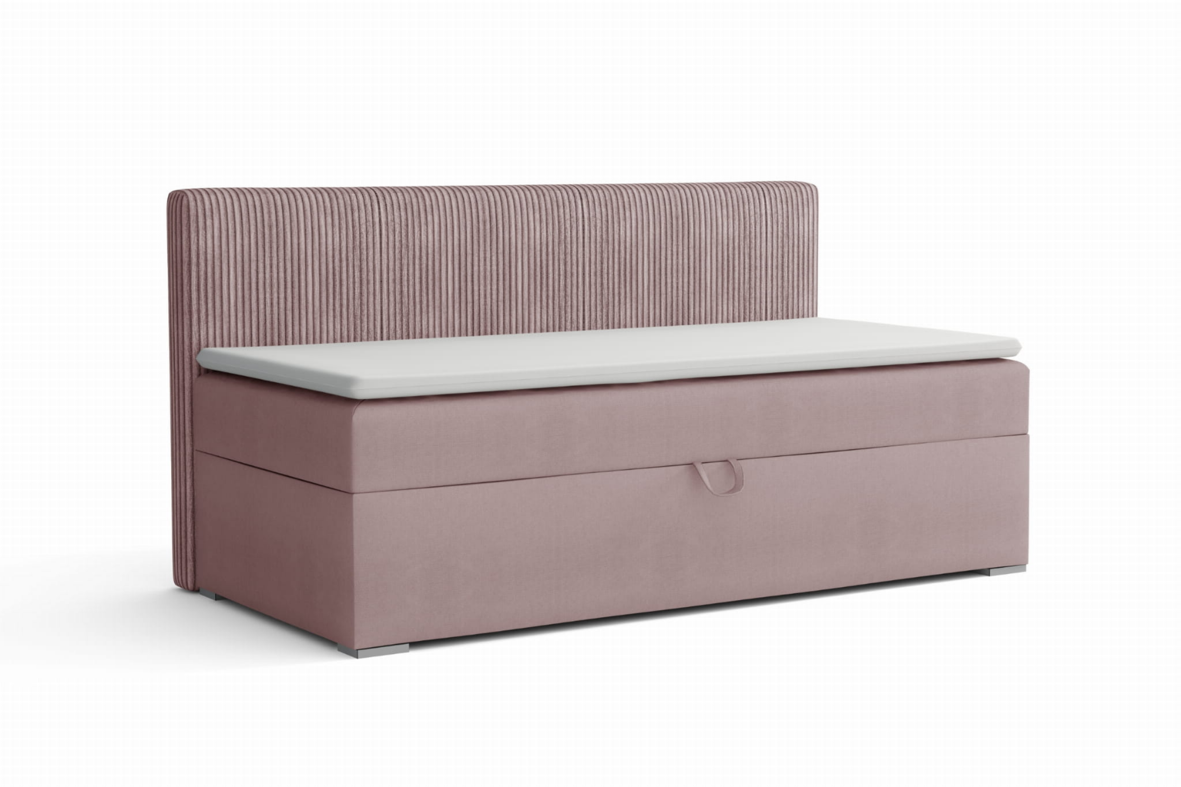MATI BIS 100x200 Kronos 27 Roze boxspringbed gestoffeerd bed compleetbed Kinder Meubels 24