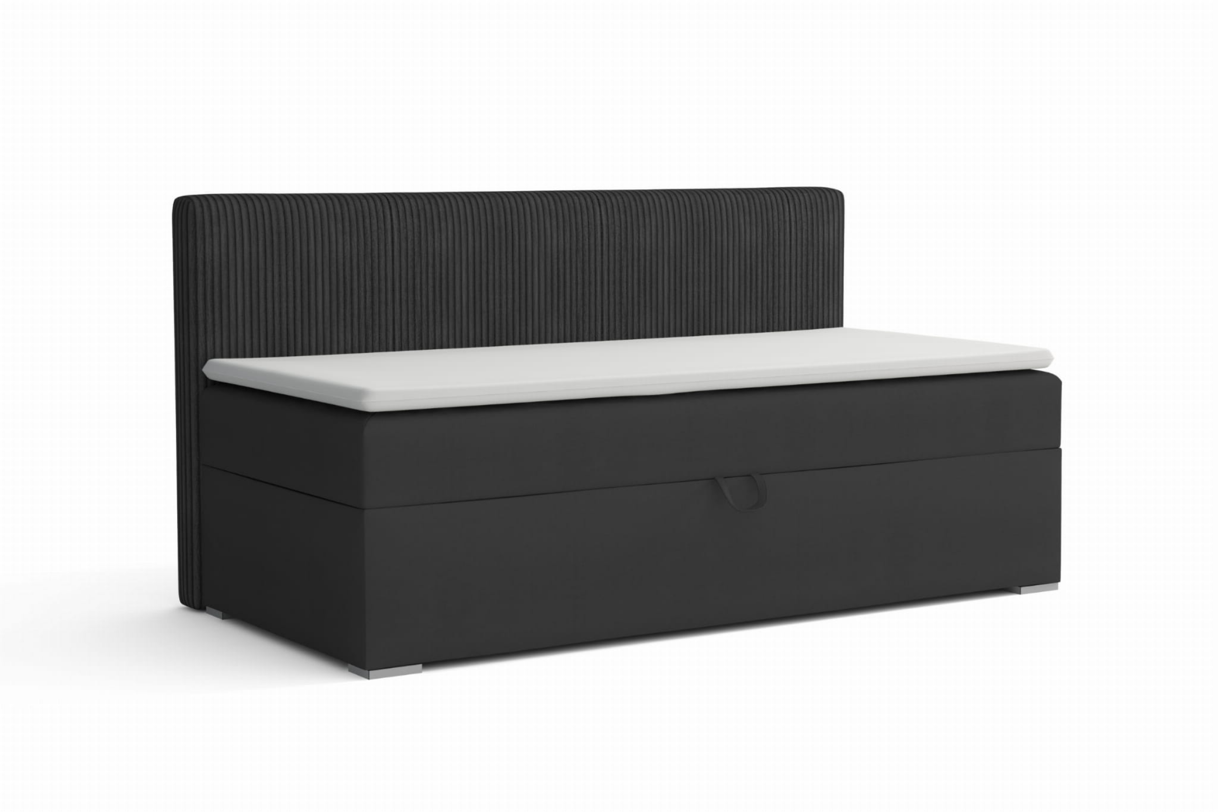 MATI BIS 100x200 Kronos 34 Antraciet boxspringbed gestoffeerd bed compleetbed Kinder Meubels 24