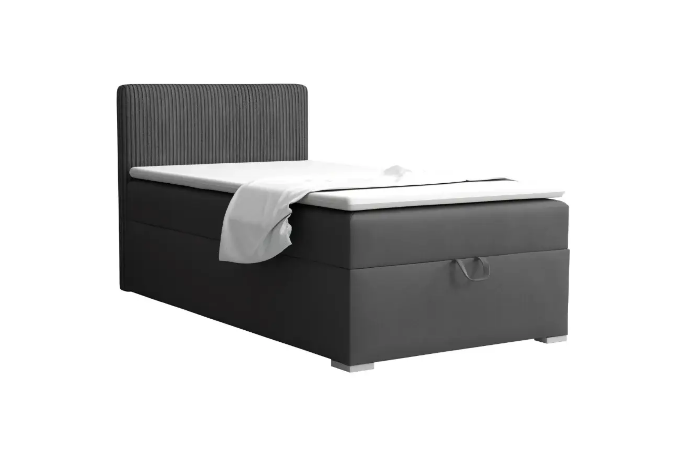 TEEN 4 100x200 Poso 34/Kronos 34 Antraciet boxspringbed gestoffeerd bed compleetbed eenpersoonsbed Kinder Meubels 24