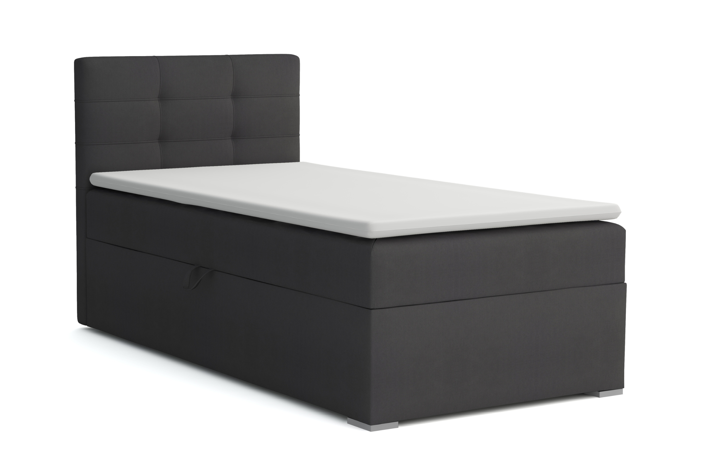 FLO 100x200 Kronos 34 Antraciet boxspringbed met opbergruimte Kinder Meubels 24