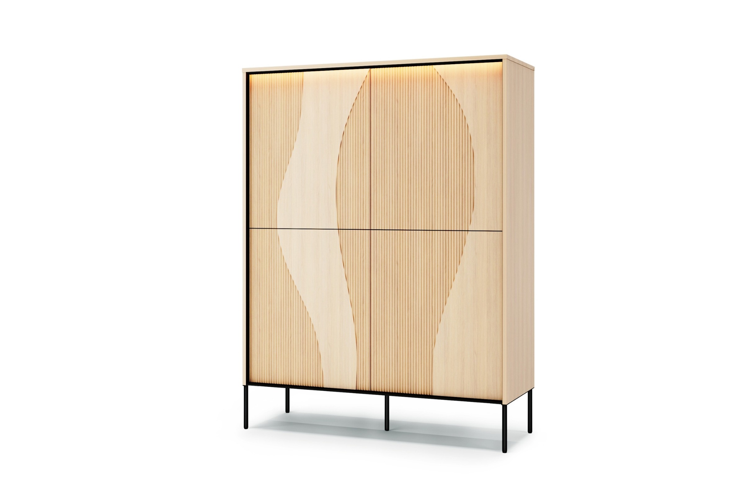 FAVOS 02 hoge commode met ledverlichting kinder meubels 24