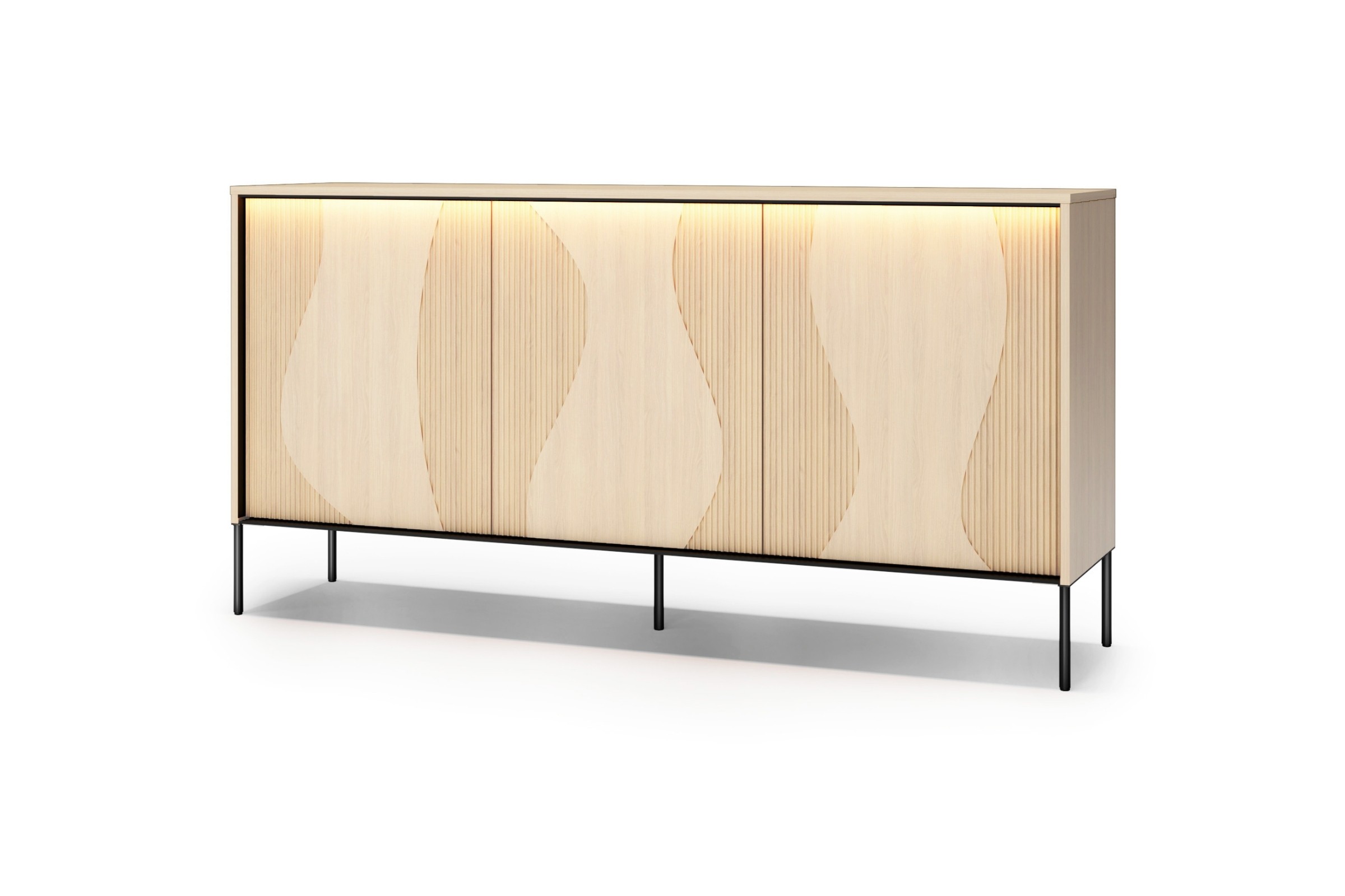 FAVOS 03 commode 3-deurs met ledverlichting kinder meubels 24