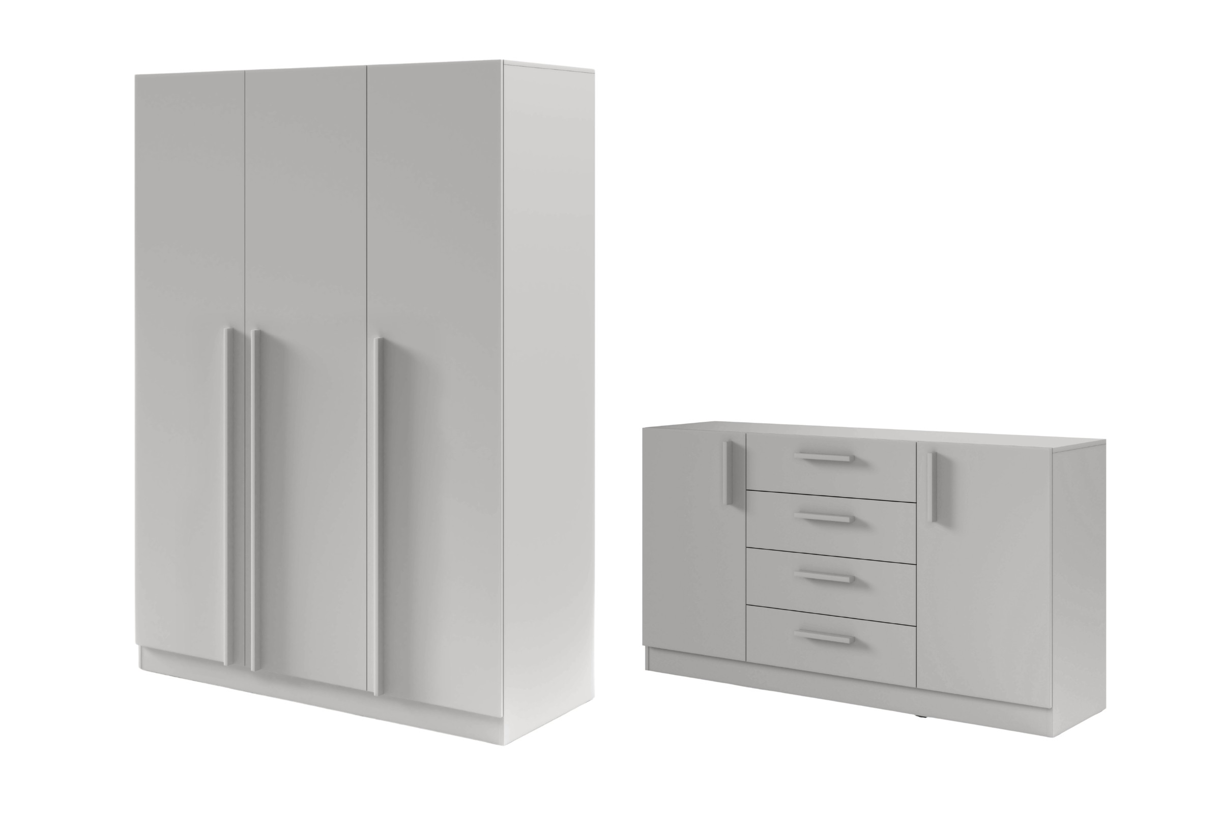 BRISSO B slaapkamer-set met 3-deurs kledingkast BR2 en commode BRK1 kinder meubels 24
