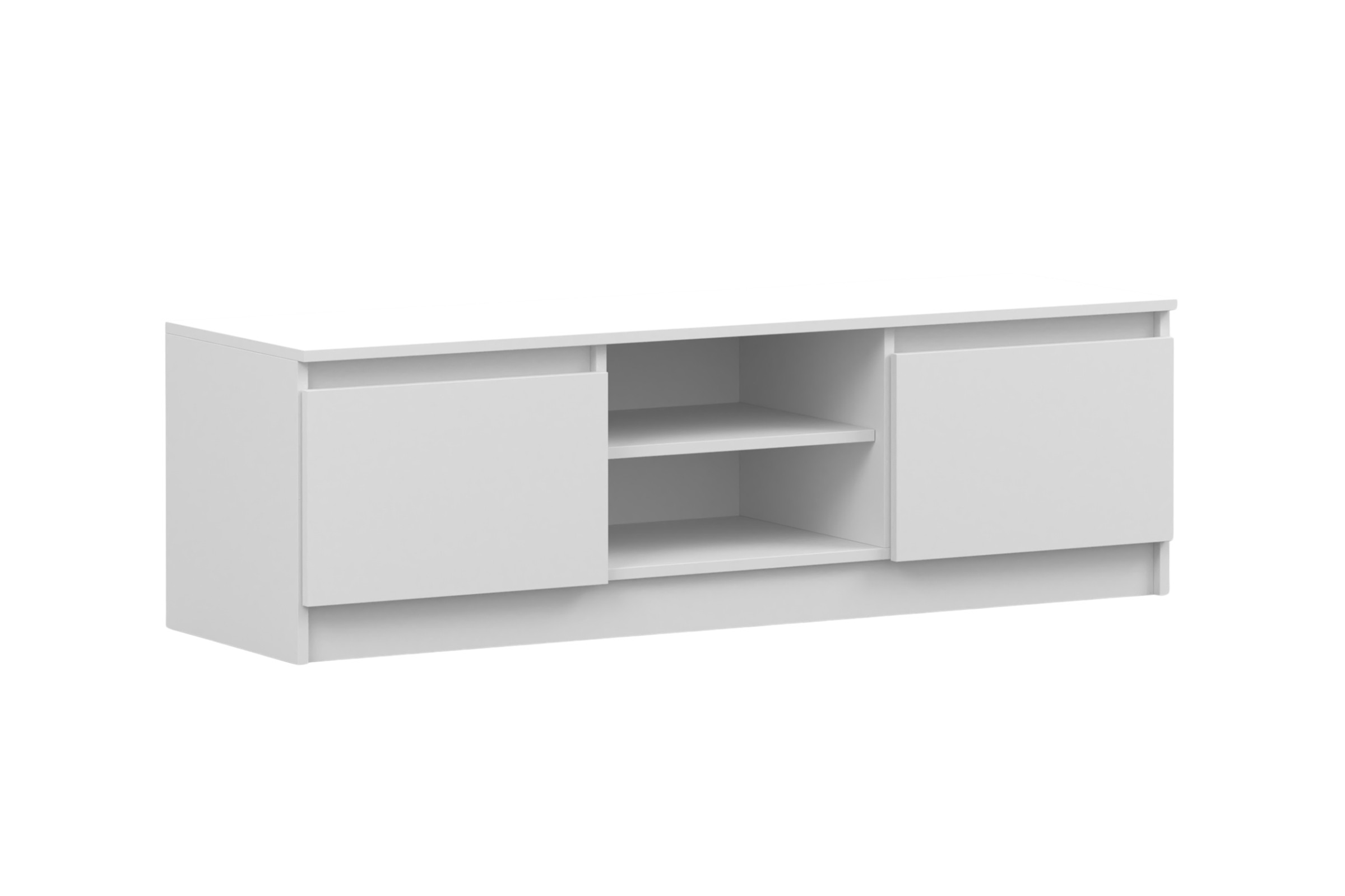SIMO 05 tv-meubel tv-lowboard, wit, 135 cm, 2 deuren, SIMO-collectie Kinder Meubels 24