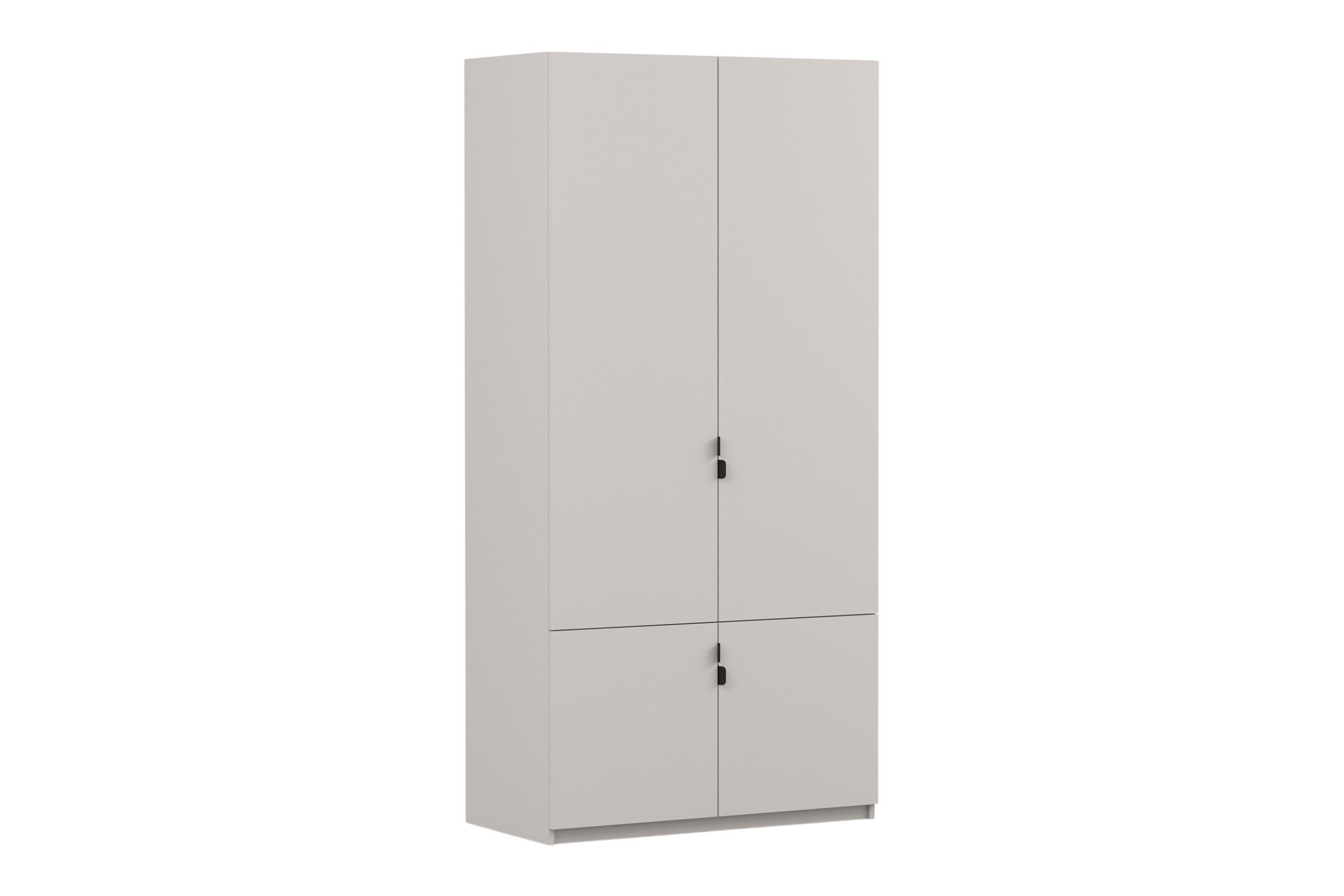 MANO kinderkledingkast in mat kasjmier, 100 cm breed Kinder Meubels 24