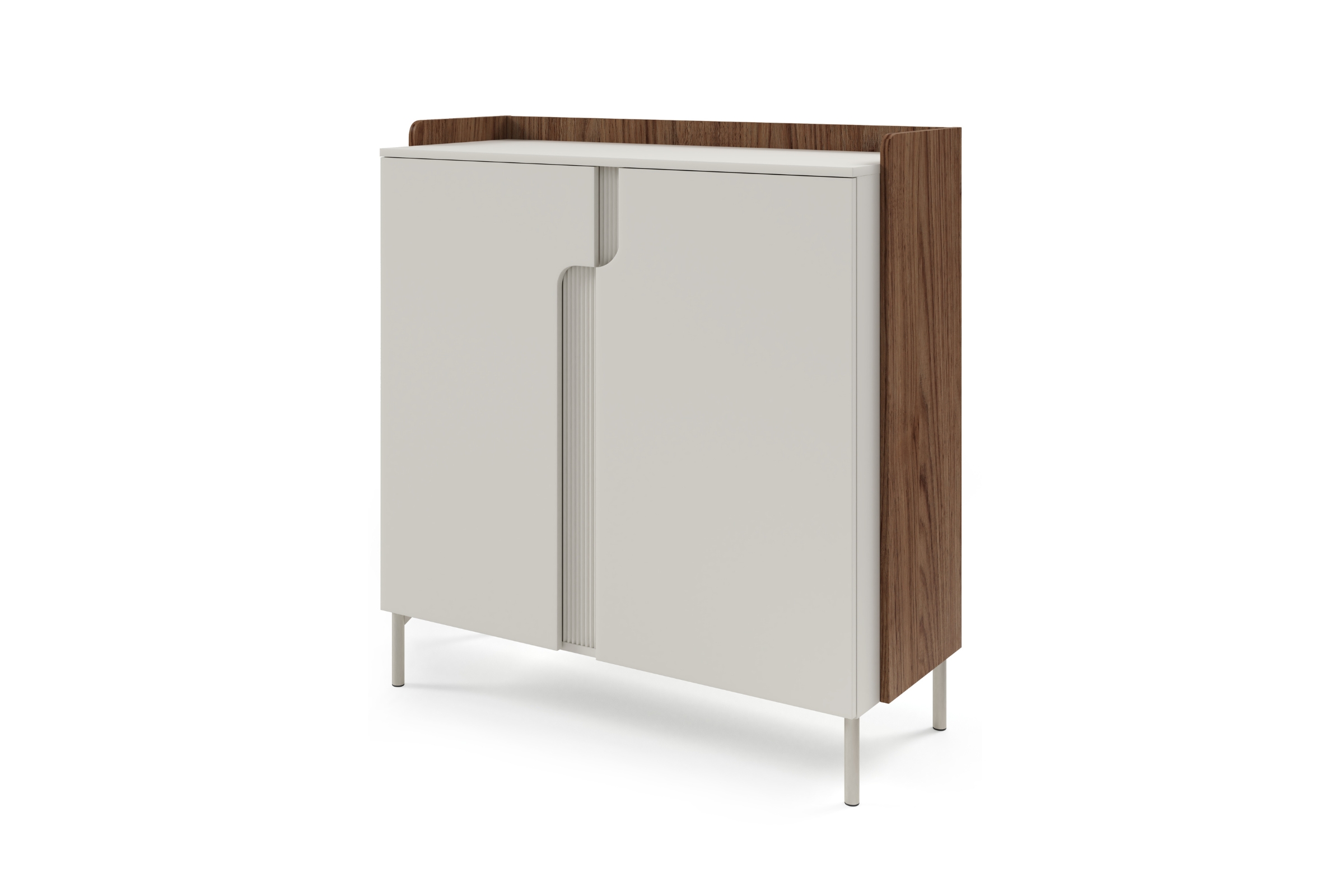 Commode PAURO 08 2-deurs met legplanken, compact dressoir 103 cm breed Kinder Meubels 24