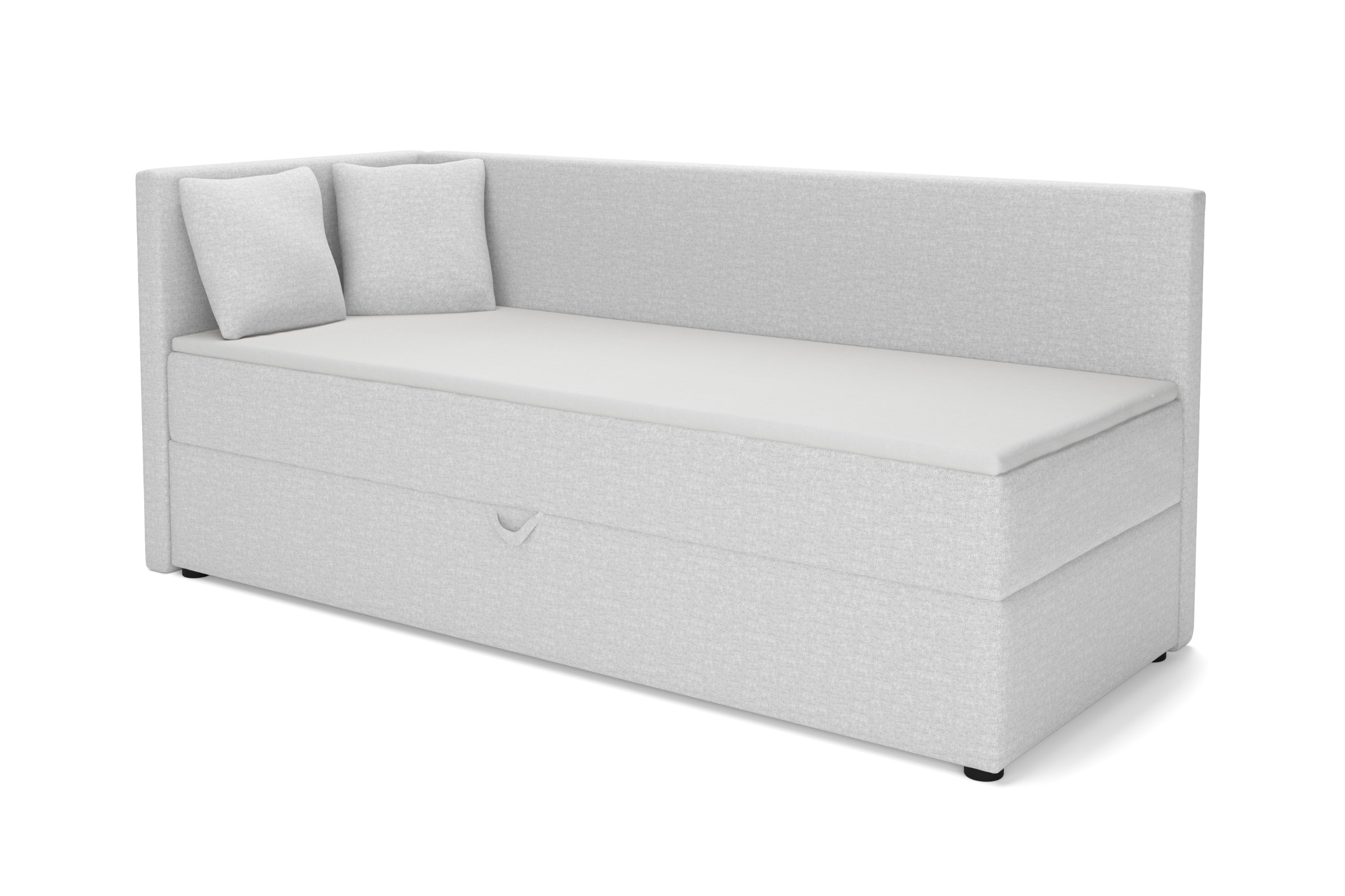 NEVY boxspringbed, daybed met opbergruimte, hoofdbord rechts of links te kiezen Kinder Meubels 24