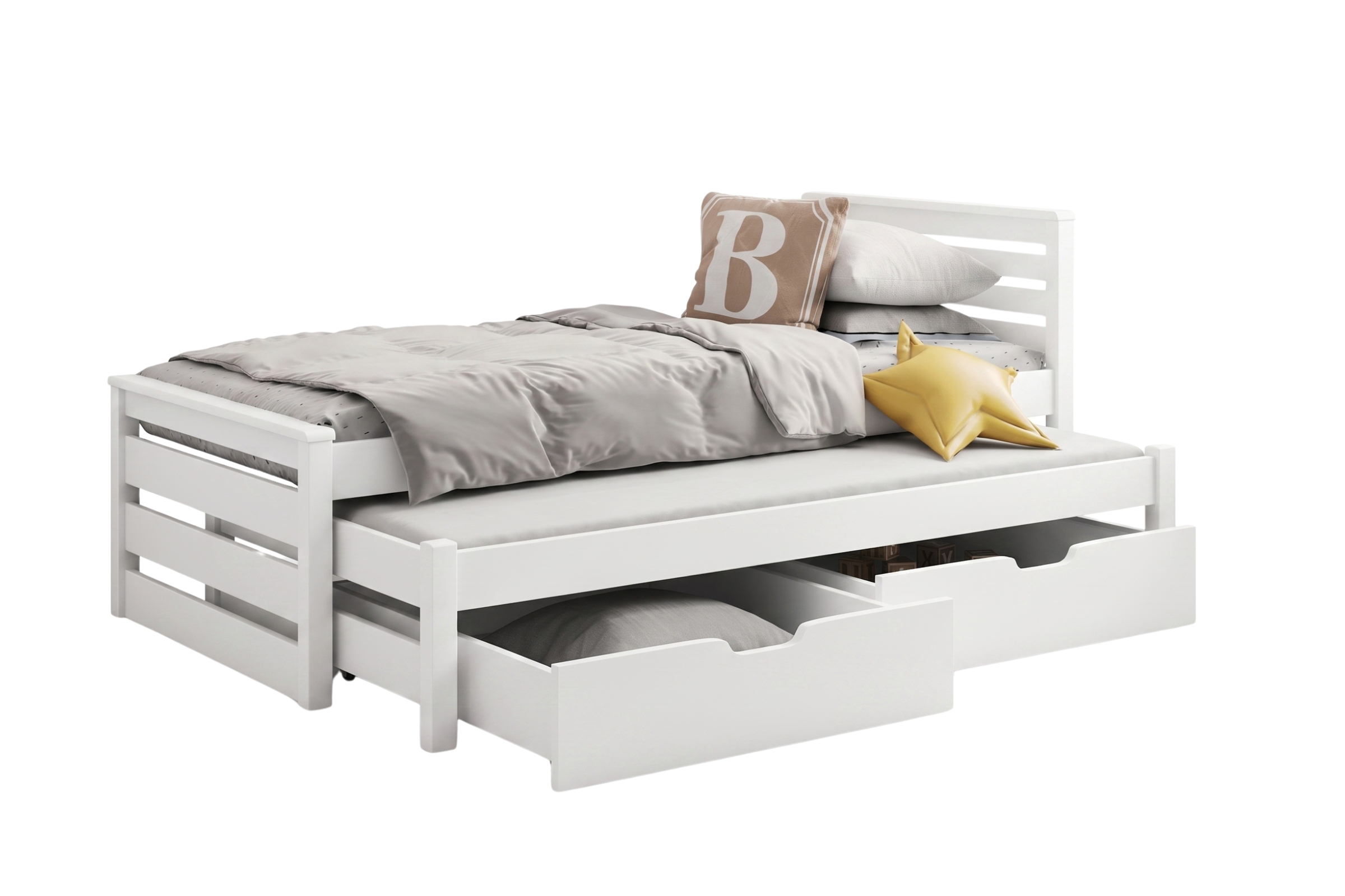 CATRIN kinderbed, uitschuifbed met lades Kinder Meubels 24