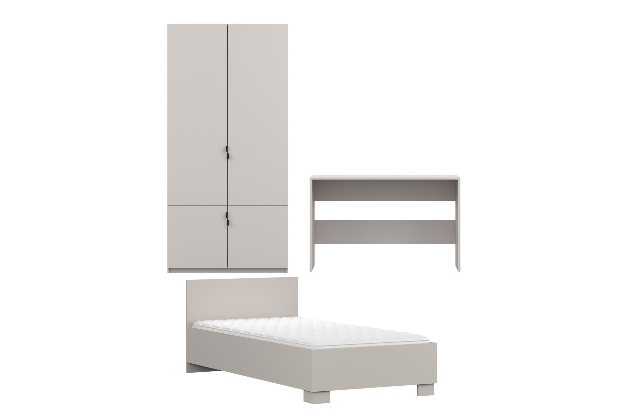 MANO D tienerkamerset / kinderkamerset met bed 90x200 cm, MANO-collectie Kinder Meubels 24