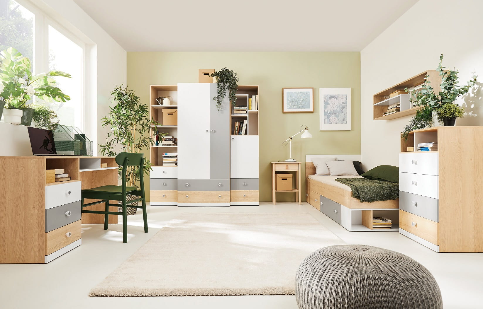 POKO 1 Kinderkamer Set met Bureau Kinder Meubels 24